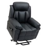 Fauteuil - Relaxlux - Elektrische relaxleuning - Verstelbare - Zwart
