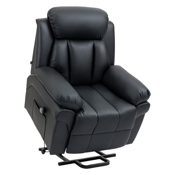 Fauteuil - Relaxlux - Elektrische relaxleuning - Verstelbare - Zwart