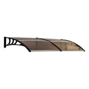 Afdak - LuxeSolutions - 5mm polycarbonaat - Zonwerend - Bruin