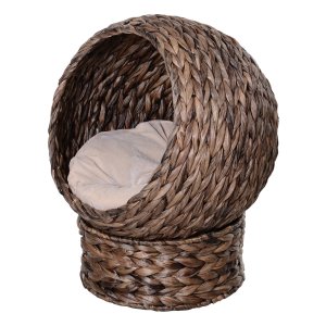 Kattenmandje – Rieten Land - Waterhyacint - Donkerbruin