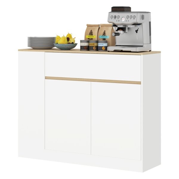 Opbergkast - Kast - Schuiflade - Opbergvakken - Wit