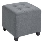 Zithocker - Trendy Living - Houten poten - Grijs