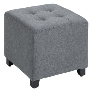 Zithocker - Trendy Living - Houten poten - Grijs