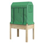 Moestuinbak - Groenevinger - Verhoogd model - Kweekkas - Groen