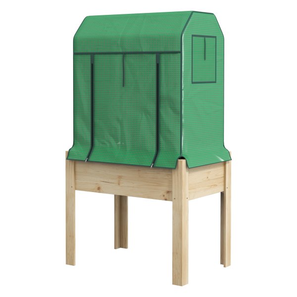 Moestuinbak - Groenevinger - Verhoogd model - Kweekkas - Groen