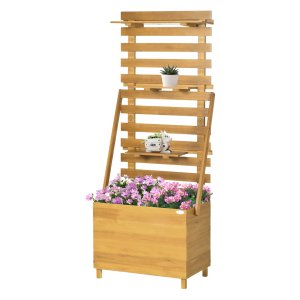 Klimrek - Groene Vingers - Tuinbak - Houten - Bruin