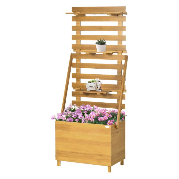 Klimrek - Groene Vingers - Tuinbak - Houten - Bruin