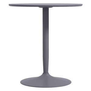 Eettafel - Moderne - Ronde tafelblad - Stalen poten - Grijs