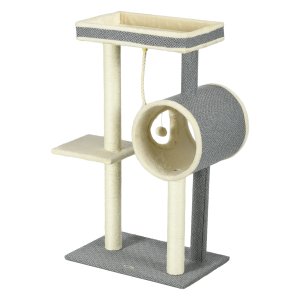 Kattenpaal - DeluxePets - Kattenhol - Ligplanken - Grijs