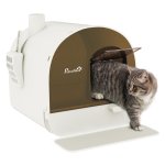 Kattentoilet - Zaza Home - Kap en deksel - Matte afwerking - Wit