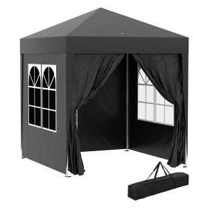 Tuinpaviljoen - Opvouwbaar - UV-bescherming - Zwart
