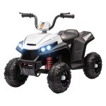 Kinderquad - Stoere elektrische - Muziek & vering - Wit