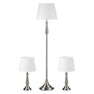 Lampenset - Vintage Luxe - 3-delige serie - Crèmekleurig