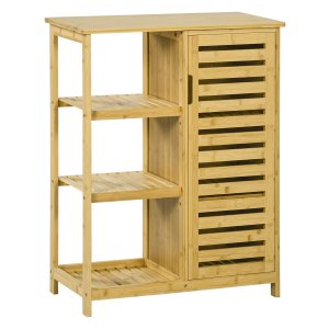 Badkamerkast - BamboeCraft - Opberggemak - Kantelbeveiliging - Naturel