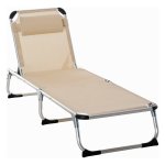 Ligbed - Relaxio - Verstelbaar - Ergonomisch - Beige