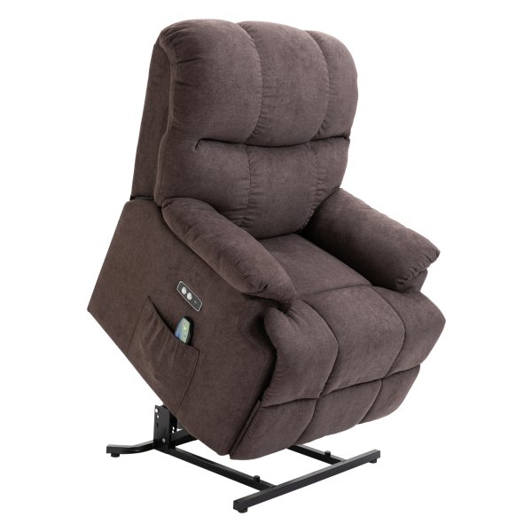 Massagestoel - Relax Zone - Massagefunctie - USB-aansluiting - Donkerbruin