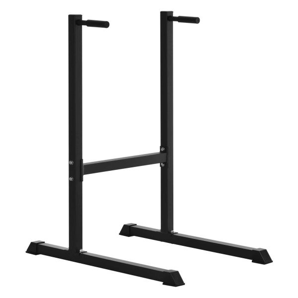 Dipstation - Robuust design - Effectieve buikspiertraining - Zwart