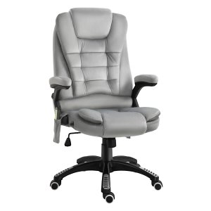 Ergonomische bureaustoel - ErgoSeat - verstelbare armleuningen - ademende meshrugleuning - grijs