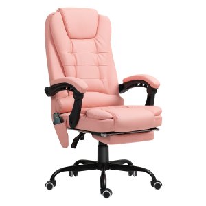 Massagestoel - Vibrerend - Verstelbare rugleuning - Roze