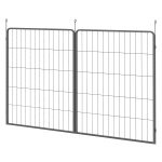 Hondenhekpanelen - Puppyrek - Uitbreiding - Staal - Grijs