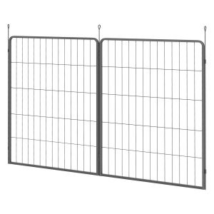 Hondenhekpanelen - Puppyrek - Uitbreiding - Staal - Grijs