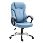 Ergonomisch – Computerstoel - Kantelfunctie - Hoofdsteun - Lichtblauw