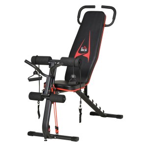 Halterbank - FitLife - Verstelbaar – Robuust - Zwart/Rood