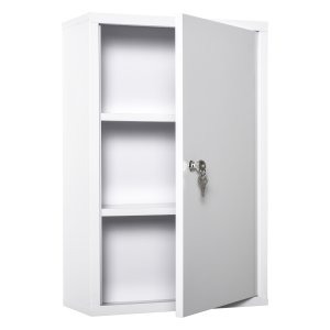 Medicijnopslag - Securibox - Met slot - 3 compartimenten - Wit