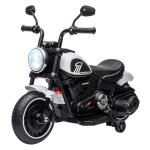 Speelgoed - Kindermotorfiets - LED-koplamp - Afneembare zijwieltjes - Rood/Zwart