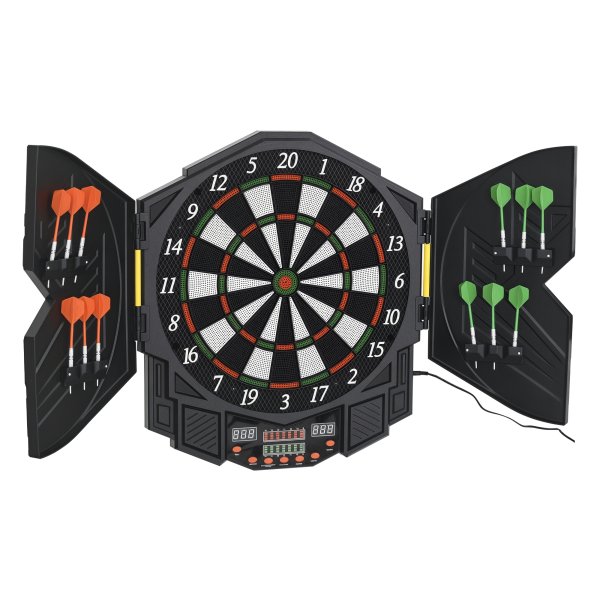Dartsbord - Elite Darts - Elektronisch - LED verlichting - Zwart