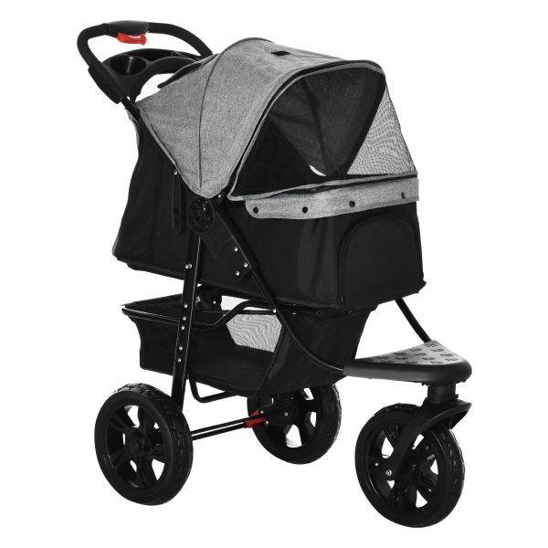 Huisdierenbuggy - ComfortRide - Inklapbaar – Grijs