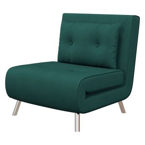 Gastenstoel - Luxform - Slaapfunctie - Opklapbaar - Donkergroen