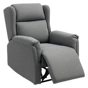 Luxe relaxstoel - verstelbare bekleding - 160° achteroverleunen - donkergrijs