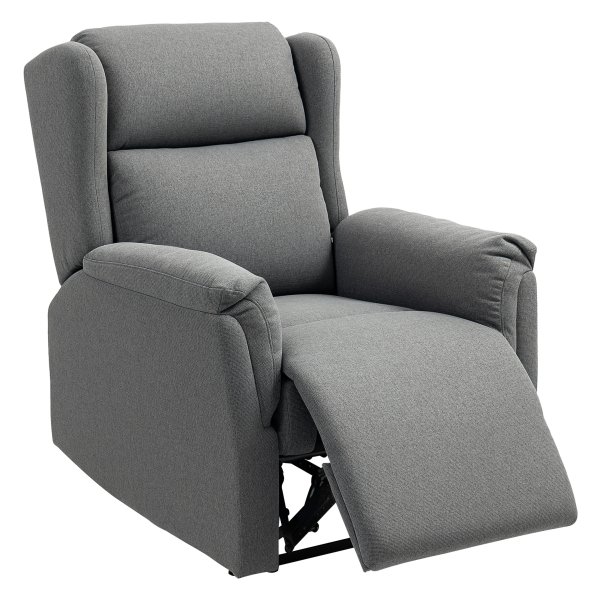 Luxe relaxstoel - verstelbare bekleding - 160° achteroverleunen - donkergrijs