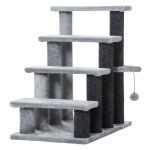 Hondentrap - Luxe Huisdier - 4-traps Krabpaal - Grijs