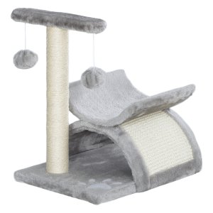 Krabpaal - Cat Tree Play Tree - met krabplank - lichtgrijs