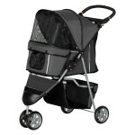 Hondenbuggy - Opvouwbaar - Voor honden en katten - Donkergrijs