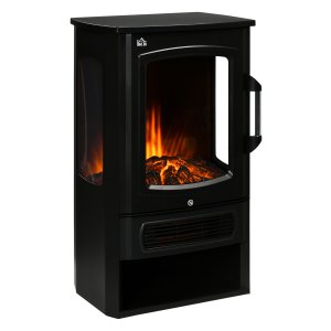 Vlameffect - Decoflame - Elektrisch - Staand haardvuur - Zwart