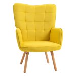 Fauteuil - Comfortabel - Fluweelachtig - Geel