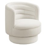 Luxe Fauteuil - Draaibaar - Modern – Crèmewit