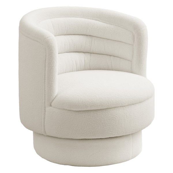 Luxe Fauteuil - Draaibaar - Modern – Crèmewit