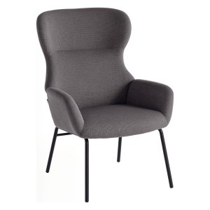 Stoelrugleuning - Moderne Gestoffeerde - Hoge Rugleuning - Donkergrijs