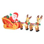 Kerstdecoratie - Kerstmanfunctie - Opblaasbaar – Polyester - Rood