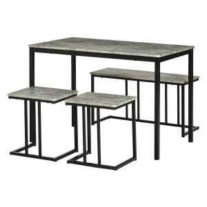 Eetkamerset - Compact en Stijlvol - Grijs
