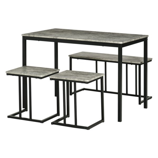 Eetkamerset - Compact en Stijlvol - Grijs