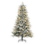 Kunstkerstboom - Sfeervol - Sneeuw - Groen/Wit