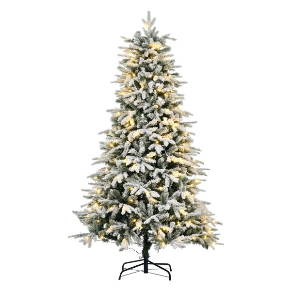 Kunstkerstboom - Sfeervol - Sneeuw - Groen/Wit
