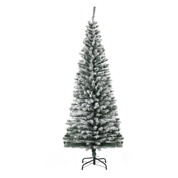 Kunstkerstboom - Kerstboom - Smal - Sneeuw - Groen