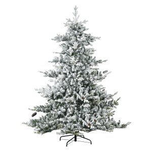 Kerstboom - Vol & realistisch - Sneeuw & dennenappels - Natuurlijk