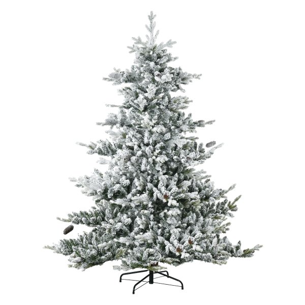 Kerstboom - Vol & realistisch - Sneeuw & dennenappels - Natuurlijk